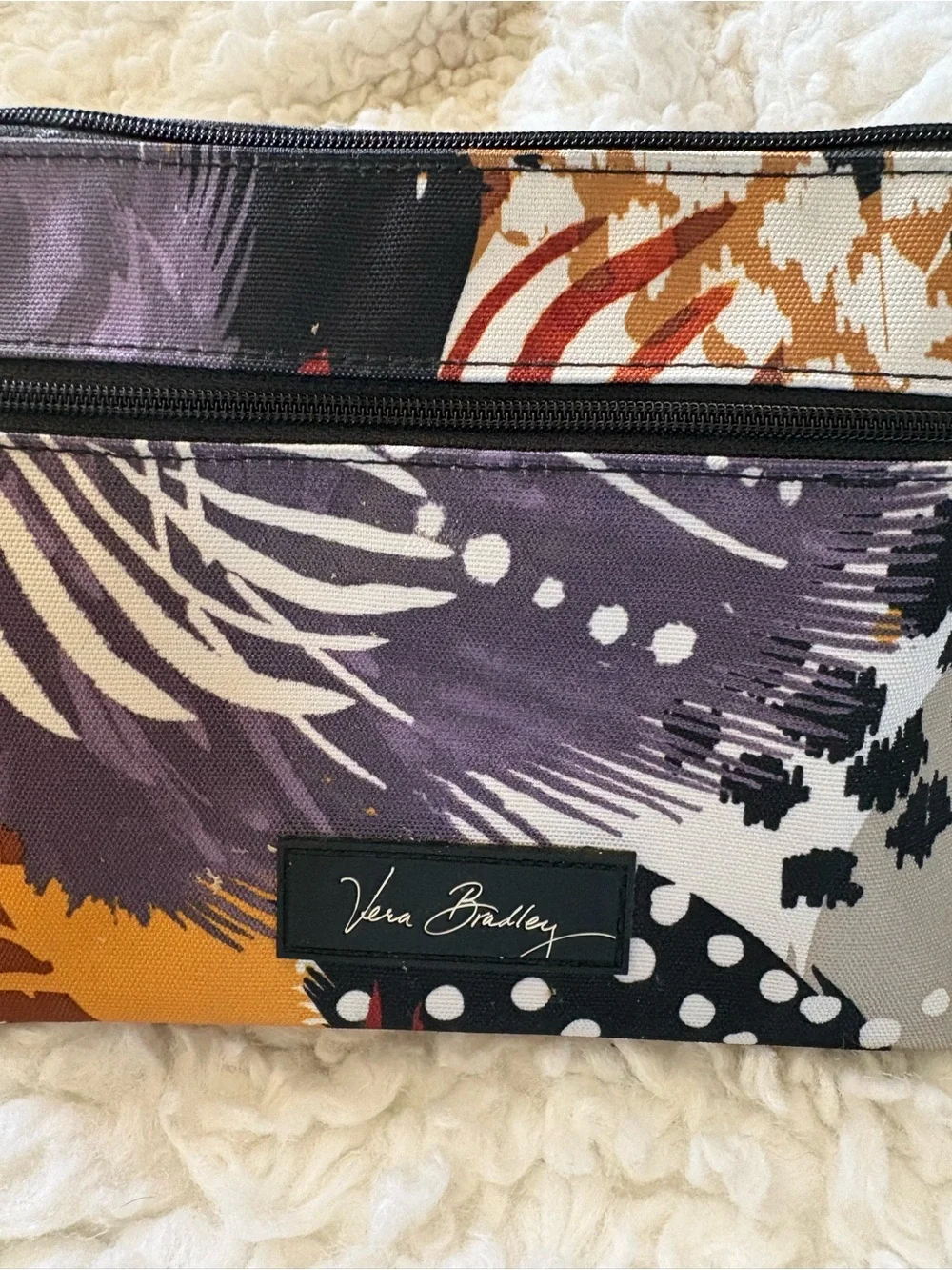 Vera Bradley Painted Feathers Cosmetic Bag